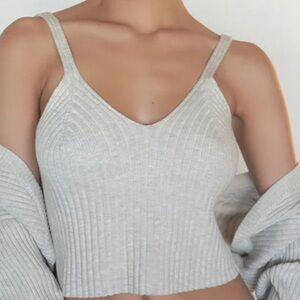 The Range Blended knit corset tank